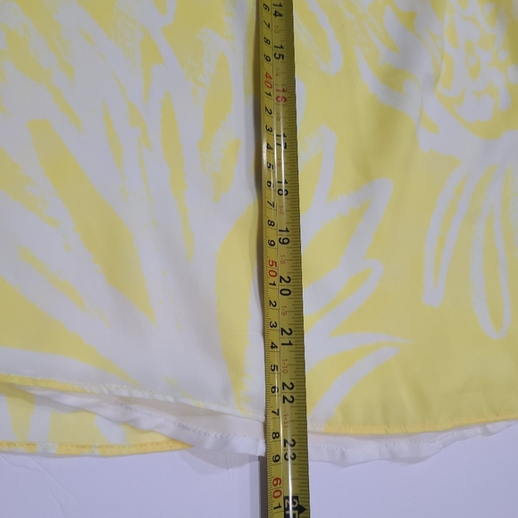 Lilly Pulitzer for Target Yellow and White Sleeveless Top sz.XS - Picture 6 of 9